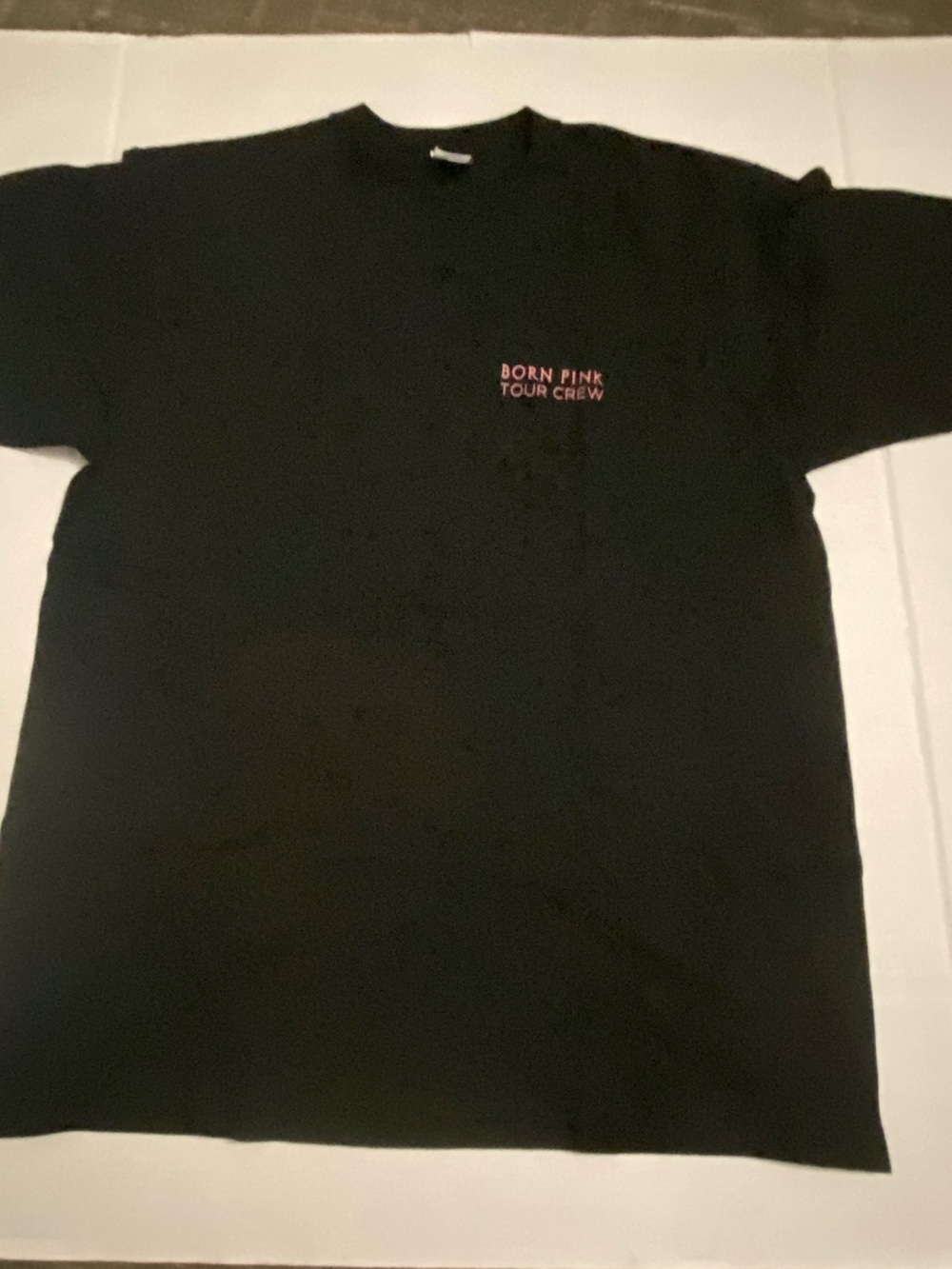 Black Pink Tour Crew Black Graphic Tee doubled sided World Tour 2022 2023 XL